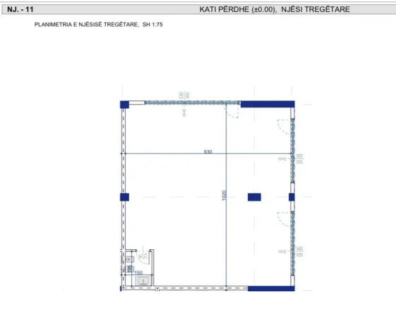 Tirane, shes ambjent biznesi Kati 0, 109 m² 240.614 € (Rruga ‘Azem Galica’)