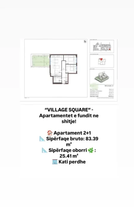 Vlore, shes apartament 2+1+Aneks+Ballkon Kati 1, 110 m² 289.000 € (rruga radhime)