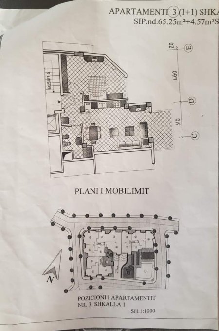 Tirane, shitet apartament 1+1+BLK Kati 2, 70 m² 65.000 Euro