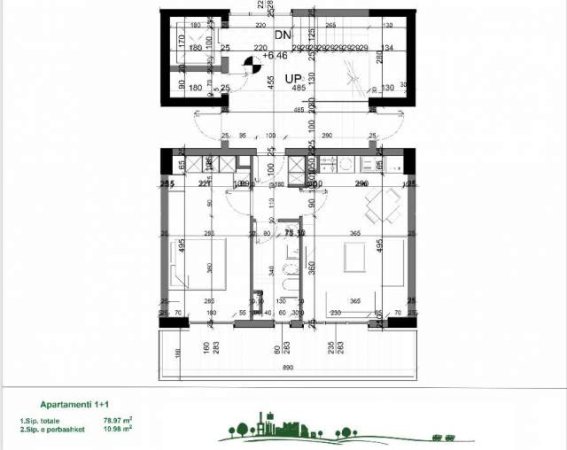Tirane, shitet apartament Kati 2, 79 m² 118.500 Euro (Autostrada Tirane Elbasan)