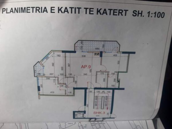 Tirane, shitet apartament 3+1+A+BLK Kati 4, 110 m² 1.600 Euro/m2 (21 Dhjetori Ish fusha e zeze, te blloku Gora)