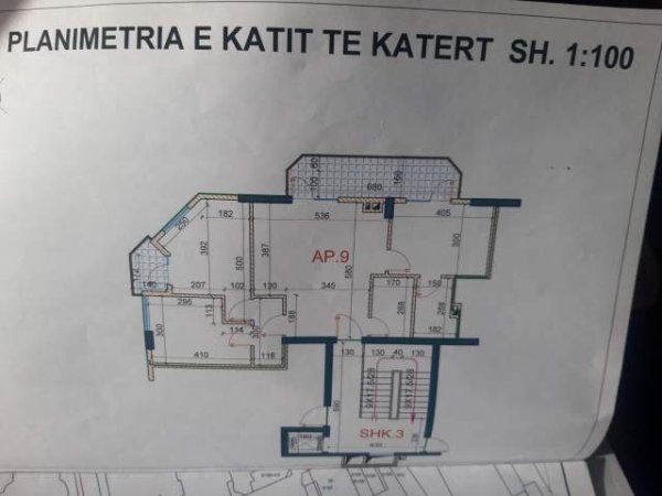 Tirane, shitet apartament 3+1+BLK Kati 4, 110 m² 176.640 Euro  21 DHJETORI