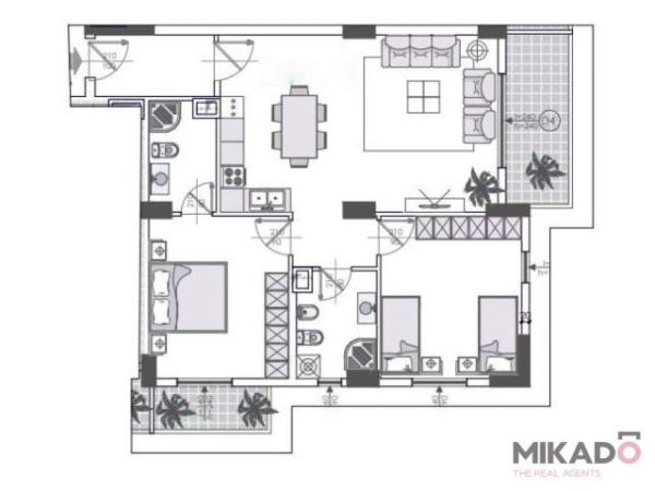 Tirane, shitet apartament 2+1+A+BLK Kati 3, 114 m² 195.160 Euro (mbas Ambasades Amerikane)