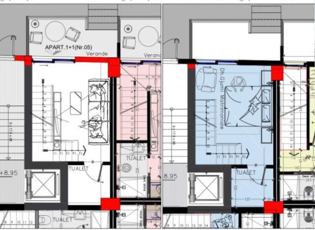Golem, shitet apartament duplex 2+1 Kati 0, 90 m² 1.300 Euro/m2 (Golem)
