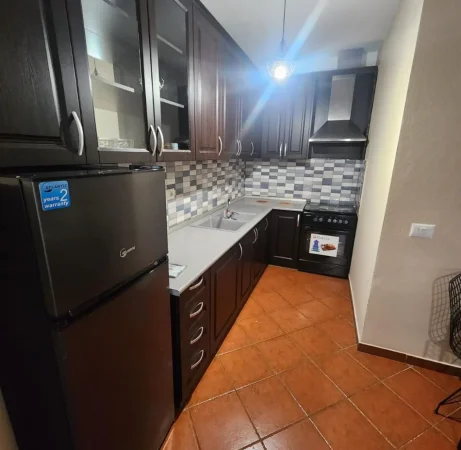 Tirane, jepet me qera apartament 1+1+Ballkon Kati 9, 58 m² 500 mije leke (Pallati me Shigjeta)