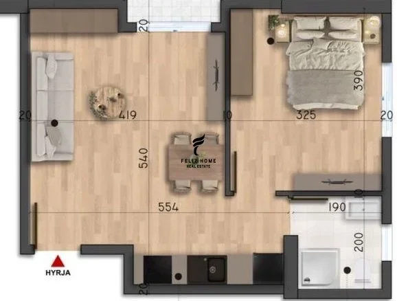 Durres, shitet apartament 1+1+Ballkon Kati 4, 54 m² 65.000 € (MALI ROBIT)