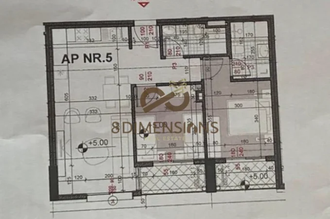 Tirane, shitet apartament 2+1+Ballkon Kati 2, 86 m² 191.000 € (rruga e kavajes)