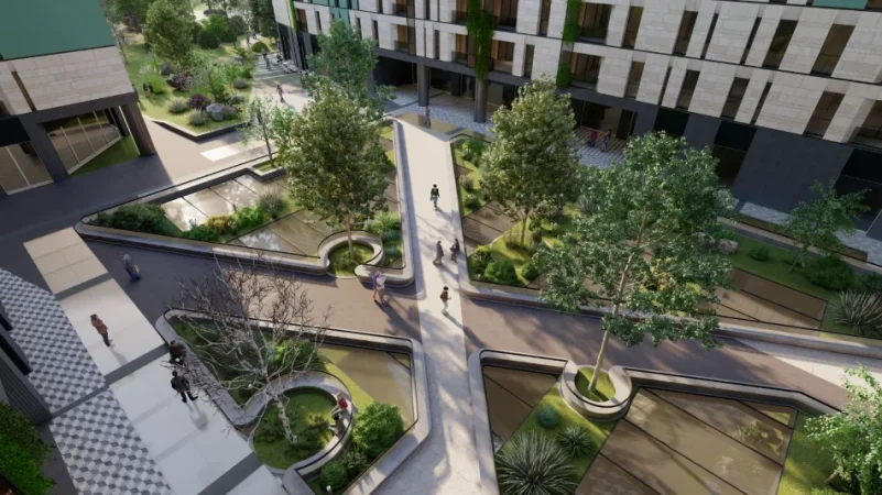 Tirane, shitet apartament 2+1 Kati 9, 101 m² (river side residence - bulevardi gjergj fishta)