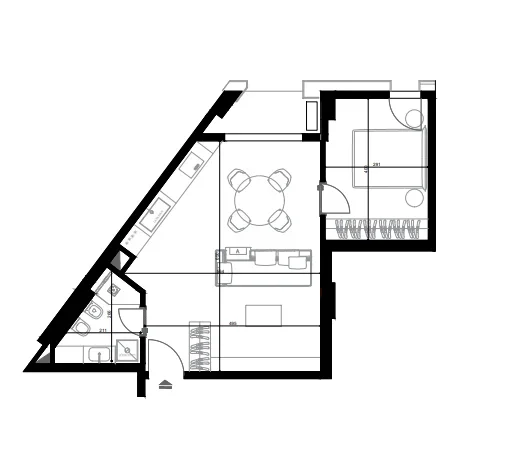 Tirane, shitet apartament 1+1 Kati 8, 73 m² (river side residence - bulevardi gjergj fishta)