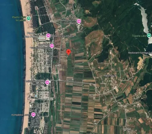 Durres, shitet truall ne bregdet , 700 m² 77.000 € (gjiri i lalzit)