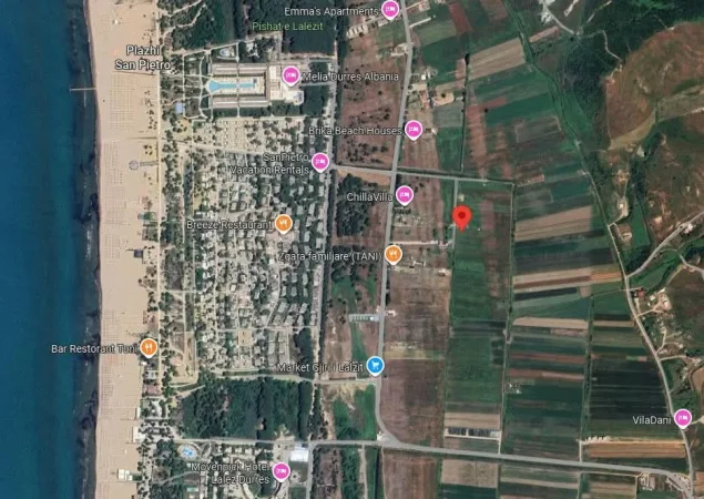 Durres, shitet truall ne bregdet , 700 m² 77.000 € (gjiri i lalzit)