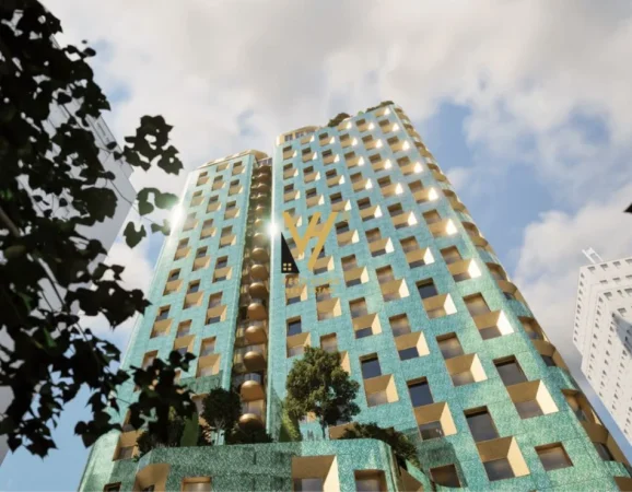 Tirane, shitet apartament 1+1+Ballkon Kati 12, 75 m² 240.000 € (BAZAAR GATE, QENDER)