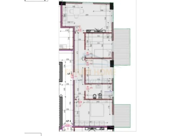 Tirane, shes apartament 3+1+Ballkon Kati 3, 108 m² 95.383 € (Paskuqan)