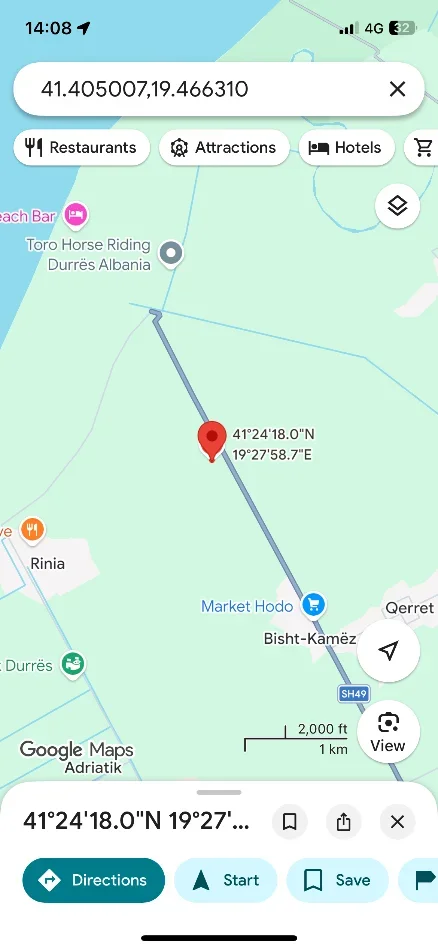 Shitet Toke 2.988 m² mes Akseve Porto Romano - Sektori Rinia 89.000 €