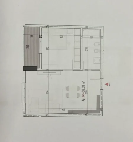 Tirane, shitet apartament 1+1 Kati 2, 65 m² 71.665 € (Paskuqan)
