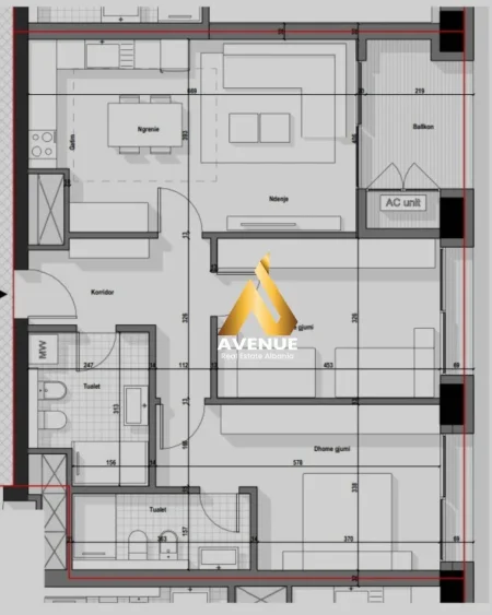 Shitet Apartament 2+1+2 në Bulevardin e Ri, Tiranë