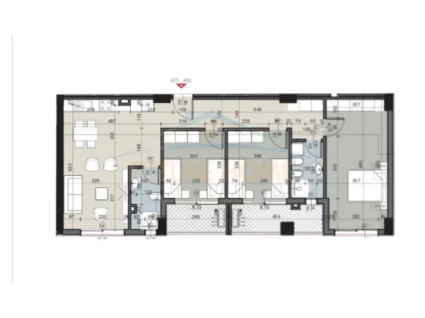 Tirane, shitet apartament 3+1 Kati 4, 138 m² 335.000 € (SELITE)