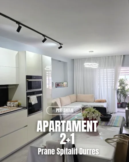 Durres, shitet apartament 2+1+Ballkon Kati 6, 