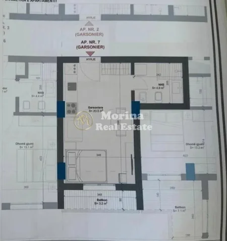 Golem, shitet garsonier Kati 6, 42 m² 52.000 € (Rruga E Detit, Golem)