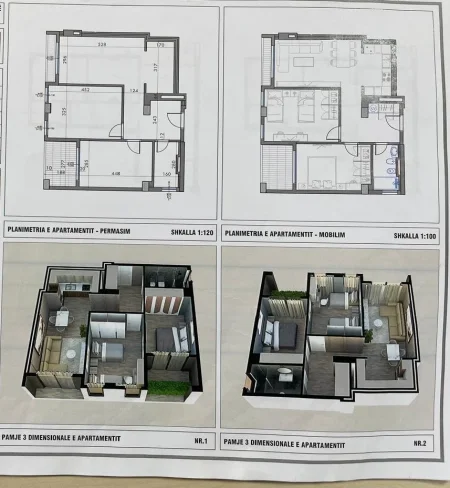 Tirane, shitet apartament 2+1+Ballkon Kati 2, 89 m² 140.515 € 