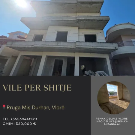 Vlore, shitet Vile 3 Katshe Kati 3, 500 m² 320.000 € (Lagjia 24 Maji – Rruga Mis Durhan)