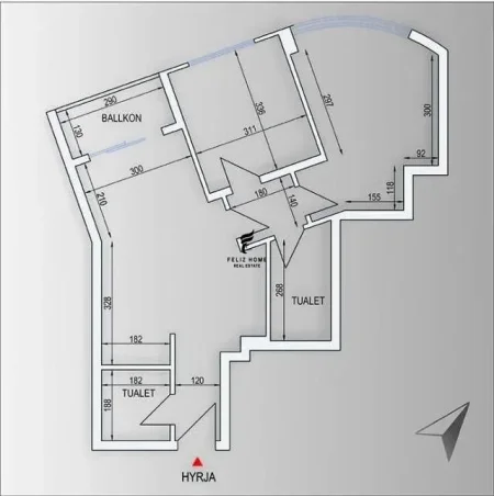 Tirane, jepet me qera zyre Kati 1, 95 m² 850 € (RRUGA E KOSOVAREVE)