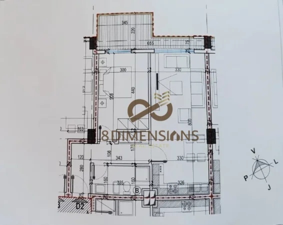 Tirane, shitet apartament 1+1+Ballkon Kati 2, 82 m² 135.000 € (laprake)