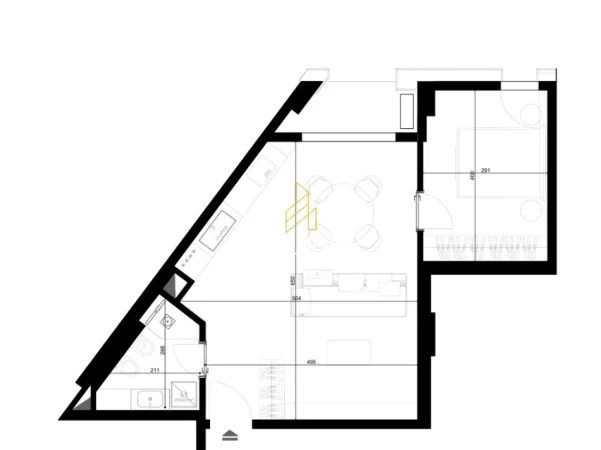 Tirane, shitet apartament 1+1+Ballkon Kati 8, 73 m² 138.643 € (Riverside Residence, Rruga Javer Malo)