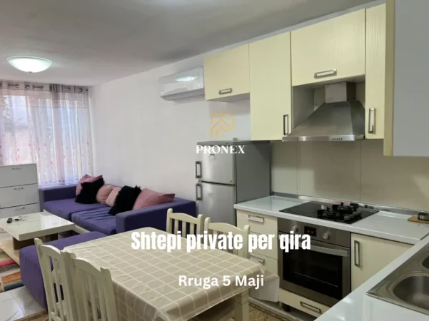 Tirane, jepet me qera apartament 2 Katshe Kati 1, 75 m² 450 € (Rruga Ymer Beqiri prane Rruges 5 Maji)