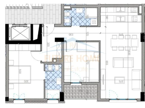 Tirane, shitet apartament 2+1+Ballkon Kati 6, 112 m² 212.705 € 