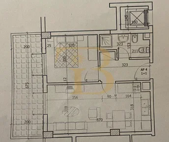Vlore, shitet apartament 1+1 Kati 3, 66 m² 178.000 € (Uji i Ftohte)
