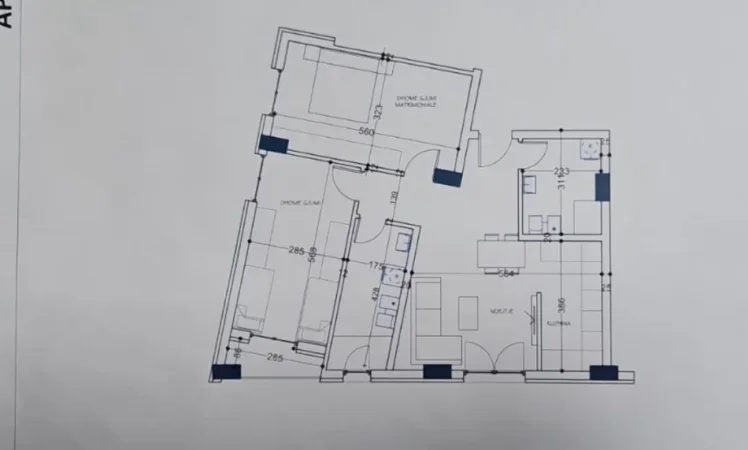 Tirane, shitet apartament 2+1 Kati 4, 115 m² 115.500 € (Paskuqan)