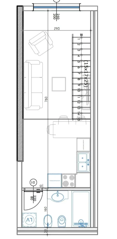 Durres, shes apartament duplex 1+1 Kati 0, 47 m² 67.000 € 