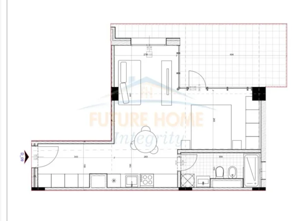 Tirane, shes apartament 1+1 Kati 2, 71 m² 82.000 € (Unaza e Re)
