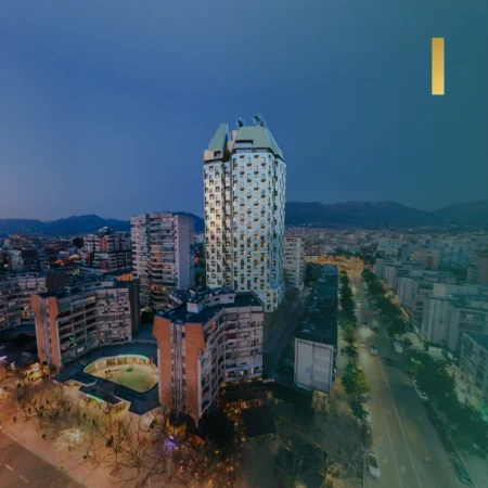 Tirane, shitet apartament 1+1+Ballkon Kati 12, 75 m² 230.000 € (Bazaar Gate)