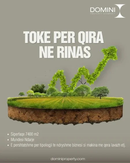 Tirane, jepet me qera toke , 7.400 m² 