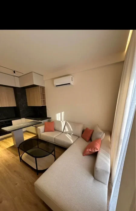 Tirane, jepet me qera apartament 1+1 Kati 7, 60 m² 450 € (REZIDENCA KAIMI)