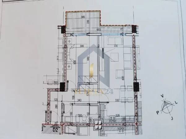 Tirane, shitet 1+1+Ballkon , 82 m² 135.000 € (Apartament 1+1 per shitje ne Laprake, Kompleksi E-88)