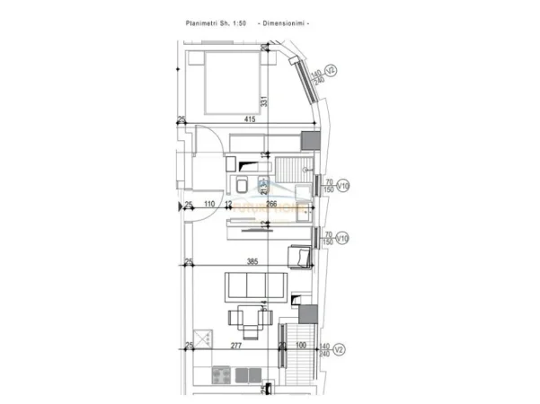 Tirane, shitet apartament 1+1 Kati 1, 55 m² 171.500 € (KOMUNA E PARISIT)