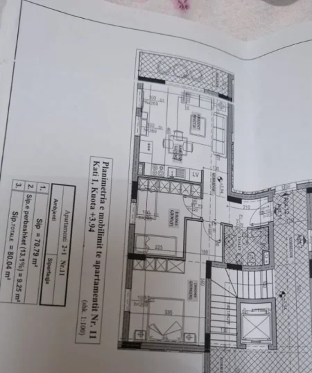 Tirane, shitet apartament 2+1 Kati 1, 80 m² 138.400 € (Sauk i Vjeter)