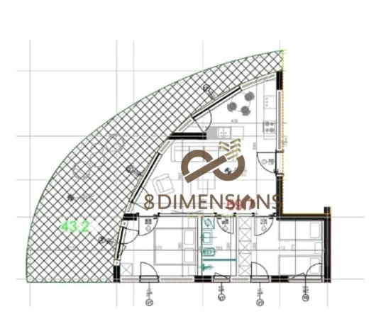 Tirane, shitet apartament+verande | Penthouse 2+1+Ballkon Kati 1, 125 m² 199.000 € (kodra e diellit)