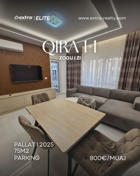 Tirane, jepet me qera apartament 1+1+Ballkon , 800 € (Zogu i Zi)