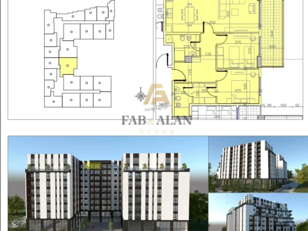 Tirane, shitet apartament 2+1+Ballkon , 109 m² 120.000 € 