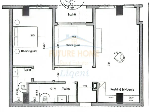 Tirane, shes apartament 2+1+Ballkon Kati 2, 113 m² 169.200 € (porcelan)