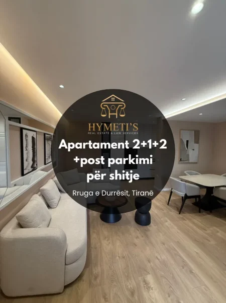 Tirane, shitet apartament 2+1+Ballkon Kati 2, 118 m² 370.000 € (Rruga e Durresit)