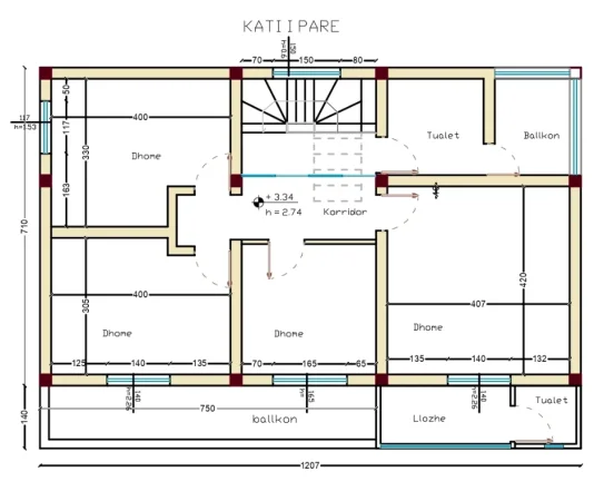 Tirane, jepet me qera/shitet Vile 2 Katshe Kati 0, 180 m² 850 € (Haki Stermilli)