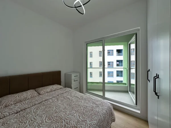 Tirane, jepet me qera apartament 1+1 Kati 6, 50 m² 400 € (Kompleksi Mangalem)