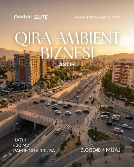 Tirane, jepet me qera ambjent biznesi Kati 1, 420 m² 3.000 € (Astir)