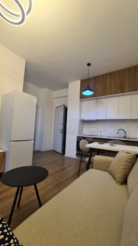 Tirane, jepet me qera apartament 1+1+Ballkon ,e kompletuar ,Kati 3, 45 m² 370 euro (Rruga Dalip Topi)Rezidenca OXA