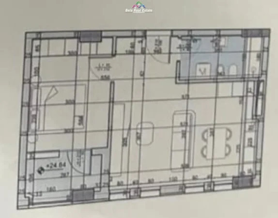Tirane, shes apartament 1+1 Kati 7, 67 m² 105.300 € (Rruga Luigj Benusi)